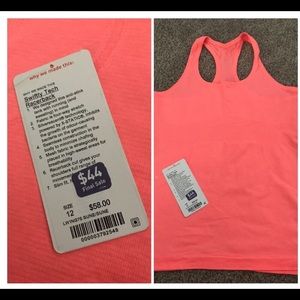 Lululemon swiftly tech tank choral size 12